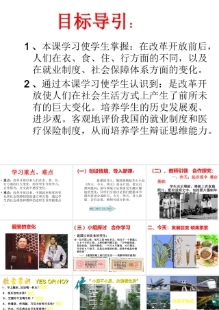 （水滴系列）八年级历史下册 第21课《人民生活方式的变化》课件2 新人教版-新人教版初中八年级下册历史课件