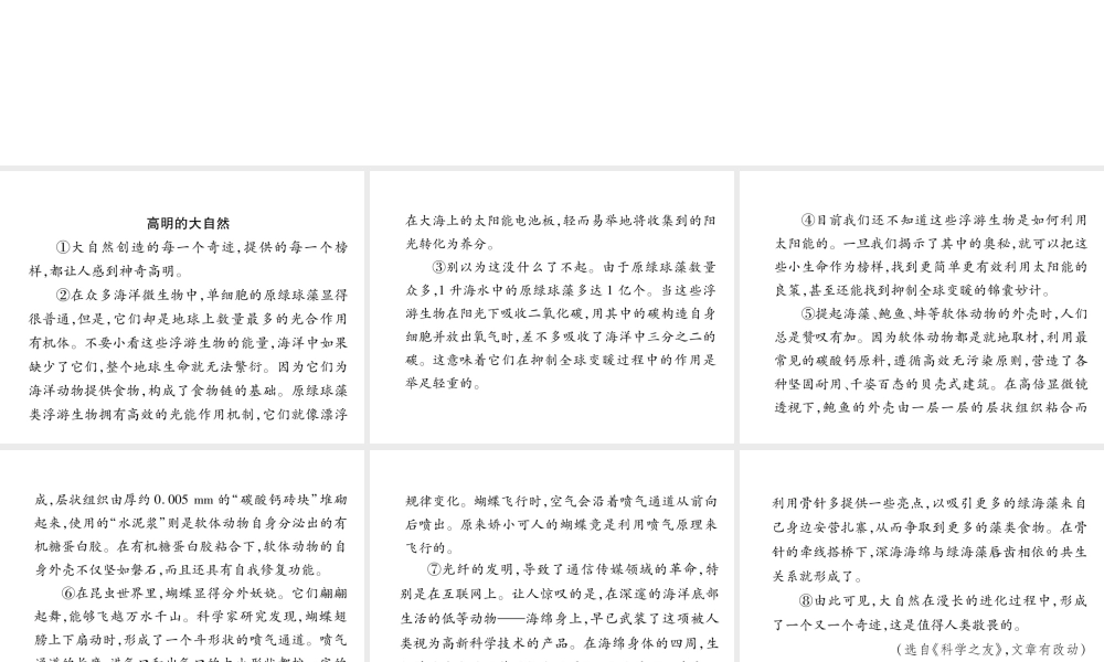 （毕节专版）八年级语文下册 双休作业3课件 新人教版-新人教版初中八年级下册语文课件