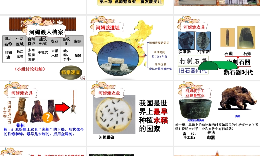 （水滴系列）（2016年秋季版）七年级历史上册 第12课 原始农耕生活》课件 新人教版