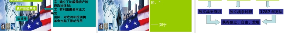 （水滴系列）九年级历史上册 第四单元 第12课《美国的诞生》课件 新人教版-新人教版初中九年级上册历史课件