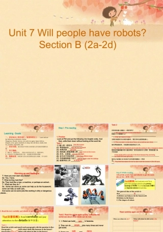 （水滴系列）八年级英语上册 Unit 7 Will people have robots Section B（2a-2d）课件 （新版）人教新目标版-（新版）人教新目标版初中八年级上册英语课件