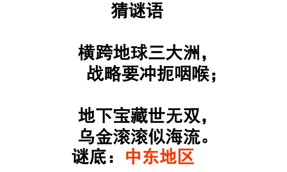 （水滴系列）九年级历史下册 第13课《动荡的中东地区》课件2 新人教版