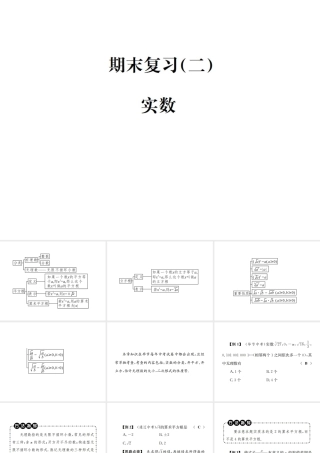 （毕节地区）秋八年级数学上册 期末复习（二）实数作业课件 （新版）新人教版-（新版）新人教版初中八年级上册数学课件