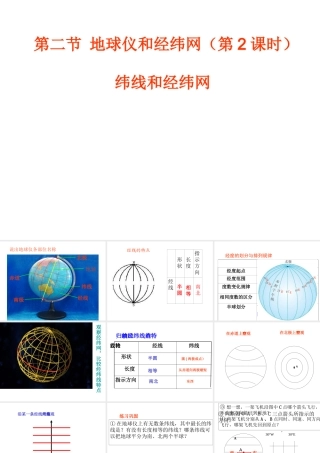 （水滴系列）七年级地理上册 第一章 第二节《地球仪和经纬网》（第2课时）课件 （新版）商务星球版-（新版）商务星球版初中七年级上册地理课件
