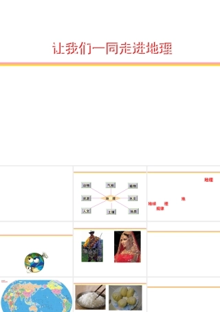 （水滴系列）七年级地理上册 序言 让我们一同走进地理课件4 （新版）商务星球版-（新版）商务星球版初中七年级上册地理课件