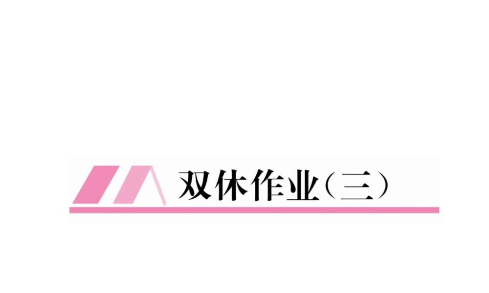 （毕节专版）春八年级数学下册 双休作业（三）作业课件 （新版）北师大版-（新版）北师大版初中八年级下册数学课件