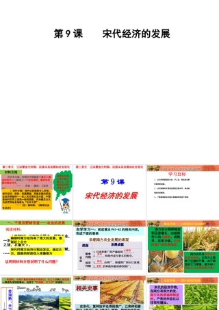 （水滴系列）七年级历史下册 第9课 宋代经济的发展课件 新人教版