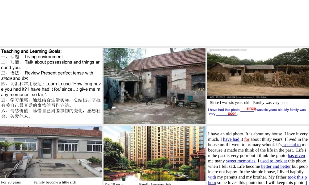 （水滴系列）八年级英语下册 Unit 10 I’ve had this bike for three years（第6课时）Section B（3a-Self Check）课件 （新版）人教新目标版-（新版）人教新目标版初中八年级下册英语课件