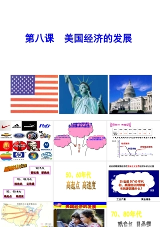 （水滴系列）九年级历史下册 第8课 美国经济的发展课件 新人教版