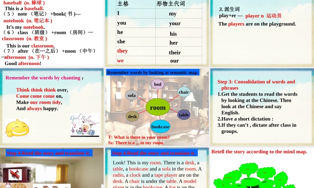 （水滴系列）七年级英语上册 Unit 4 Where’s my schoolbag（第1课时）Words and phrases课件 （新版）人教新目标版-（新版）人教新目标版初中七年级上册英语课件