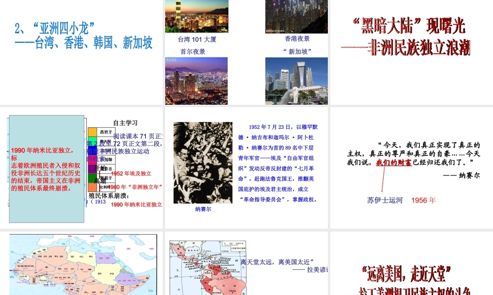 （水滴系列）九年级历史下册 第六单元 第12课 亚非拉的奋起课件 新人教版-新人教版初中九年级下册历史课件