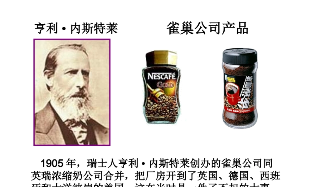 （水滴系列）九年级历史下册 第七单元 第16课 世界经济全球化课件 新人教版-新人教版初中九年级下册历史课件