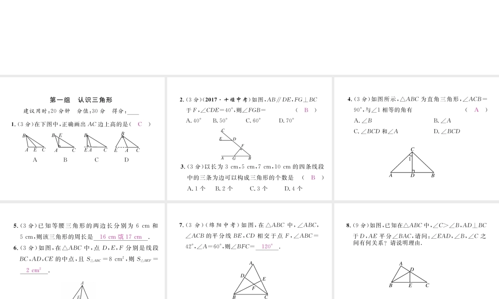 （毕节专版）春七年级数学下册 双休作业（五）作业课件 （新版）北师大版-（新版）北师大版初中七年级下册数学课件