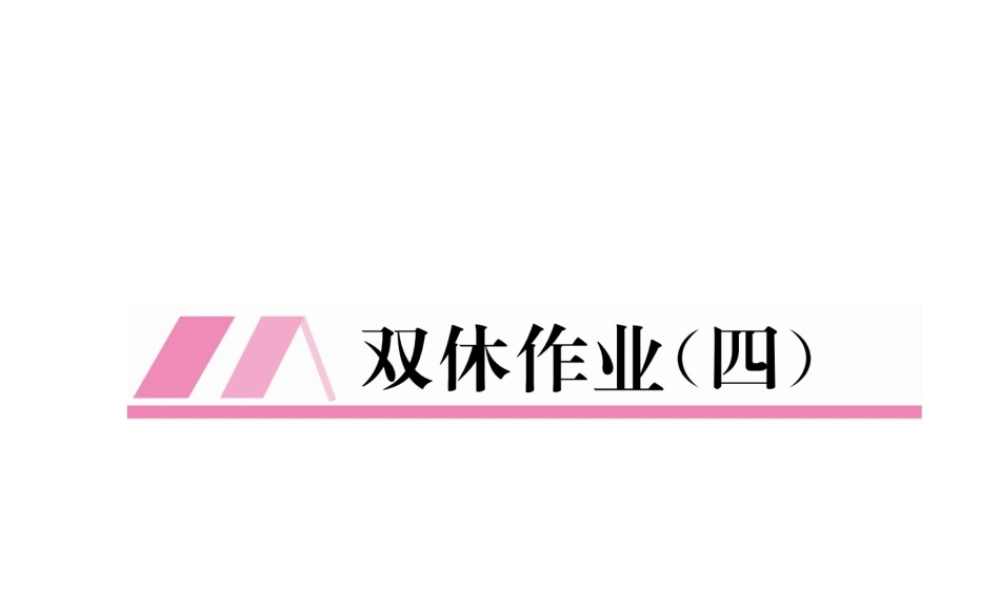 （毕节级数学下册 双休作业（四）课件 （新版）北师大版-（新版）北师大级下册数学课件