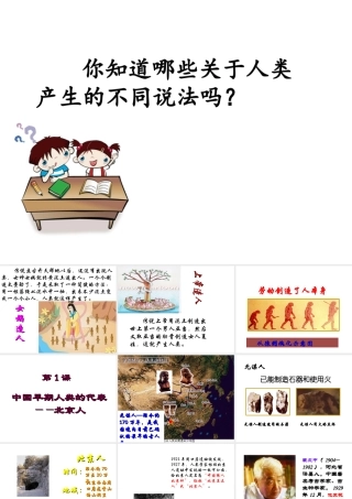 （水滴系列）（秋季版）七年级历史上册 第一单元 第1课 中国早期人类的代表—北京人课件4 新人教版-新人教版初中七年级上册历史课件