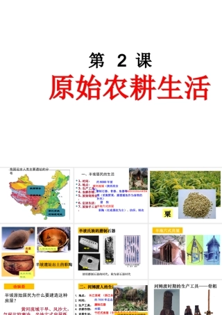 （水滴系列）（秋季版）七年级历史上册 第一单元 第2课 原始农耕生活课件2 新人教版-新人教版初中七年级上册历史课件