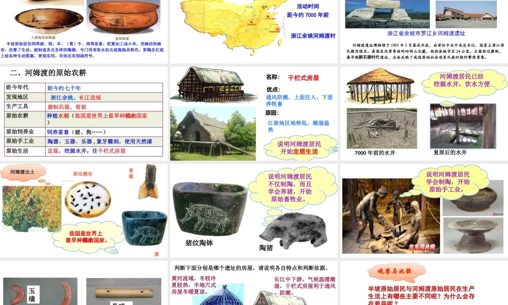 （水滴系列）（秋季版）七年级历史上册 第一单元 第2课 原始农耕生活课件3 新人教版-新人教版初中七年级上册历史课件