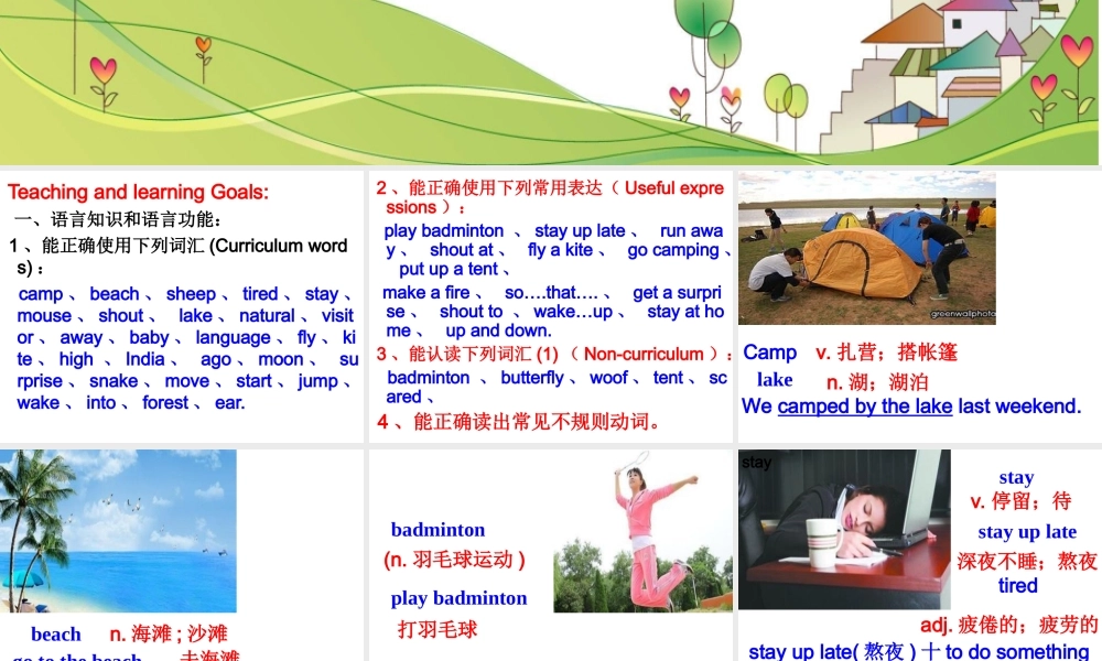 （水滴系列）七年级英语下册 Unit 12 What did you do last weekend（第1课时）New words and phrases课件 （新版）人教新目标版-（新版）人教新目标版初中七年级下册英语课件