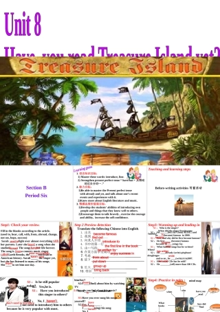 （水滴系列）八年级英语下册 Unit 8 Have you read Treasure Island yet（第6课时）Section B（3a-self check）课件 （新版）人教新目标版-（新版）人教新目标版初中八年级下册英语课件
