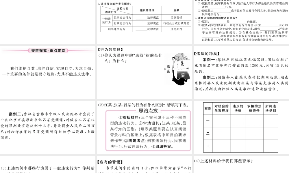 （江西专版）八年级道德与法治上册 第二单元 遵守社会规则 第五课 做守法的公民 第1框 法不可违习题课件 新人教版-新人教版初中八年级上册政治课件