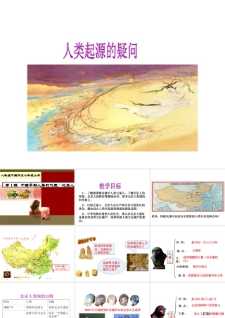 （水滴系列）（秋级历史上册 第1课 中国早期人类的代表-北京人课件 新人教版