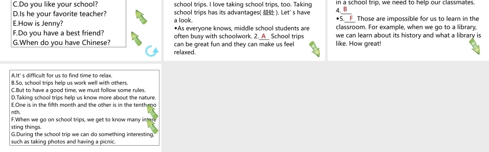 （江西专版）七年级英语上册 Unit 9 My favorite subject is science第三课时课件 （新版）人教新目标版-（新版）人教新目标版初中七年级上册英语课件