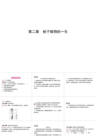 （江西专版）中考生物 第1部分 第三单元 第二章复习课件-人教级全册生物课件