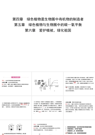 （江西专版）中考生物 第1部分 第三单元 第四章 第五章 第六章复习课件-人教级全册生物课件