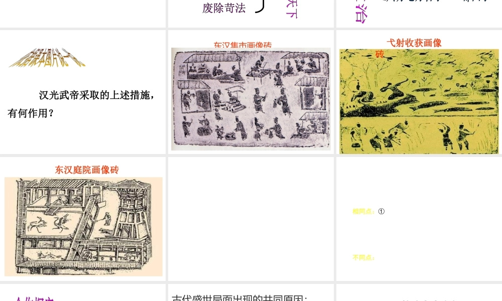 （水滴系列）（秋级历史上册 第13课 东汉的兴亡课件 新人教版-新人教级上册历史课件