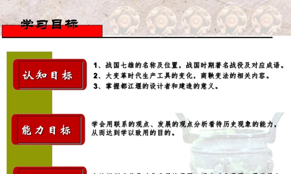 （水滴系列）（秋级历史上册 第二单元 7《战国时期的社会变化》课件 新人教版-新人教级上册历史课件