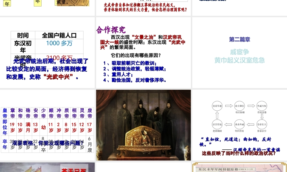 （水滴系列）（秋级历史上册 第三单元 13《东汉的兴亡》课件 新人教版-新人教级上册历史课件