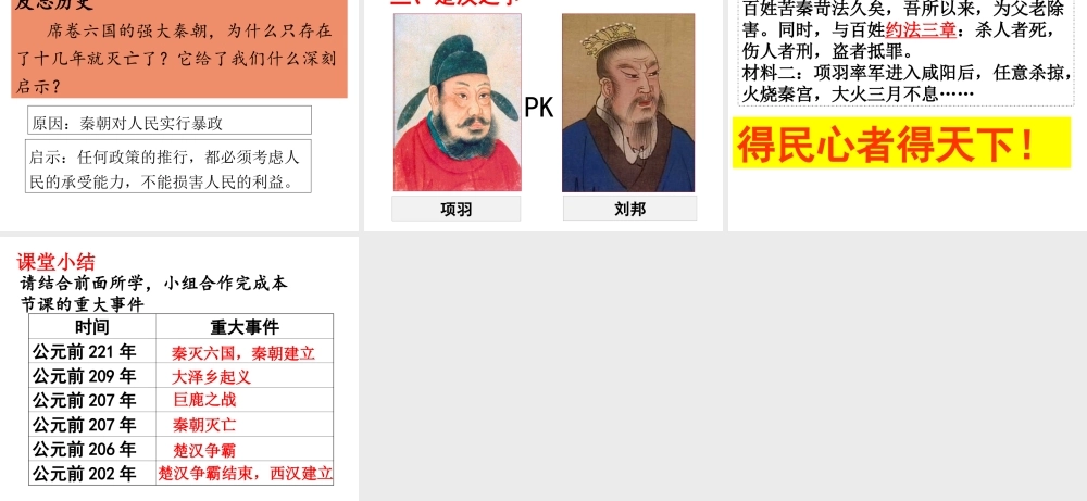 （水滴系列）（秋级历史上册 第三单元 第10课 秦末农民大起义课件2 新人教版-新人教级上册历史课件