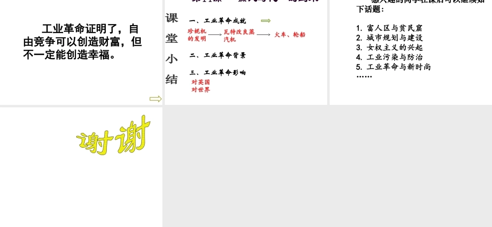 （水滴级历史上册 第14课“蒸汽时代”的到来课件 新人教版-新人教级上册历史课件