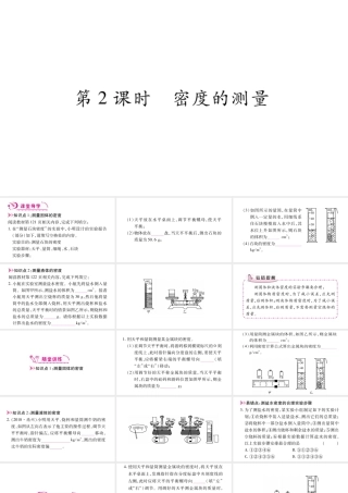 （江西专版）八年级物理上册 5.3密度知识的应用（第2课时）习题课件 （新版）粤教沪版-（新版）粤教沪版初中八年级上册物理课件