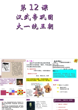 （水滴系列）（秋级历史上册 第三单元 第12课 大一统的汉朝课件 新人教版-新人教级上册历史课件