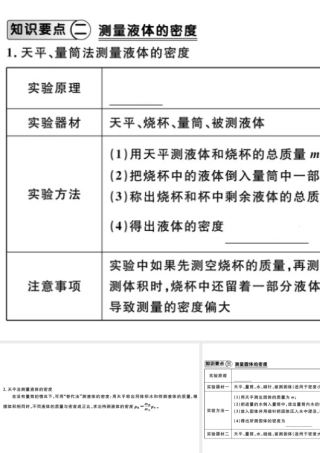 （江西专版）2018年八年级物理上册 第六章 第3节测量物质的密度习题课件 （新版）新人教版