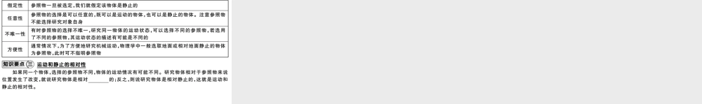 （江西专版）2018年八年级物理上册 第一章 第2节  运动的描述习题课件 （新版）新人教版