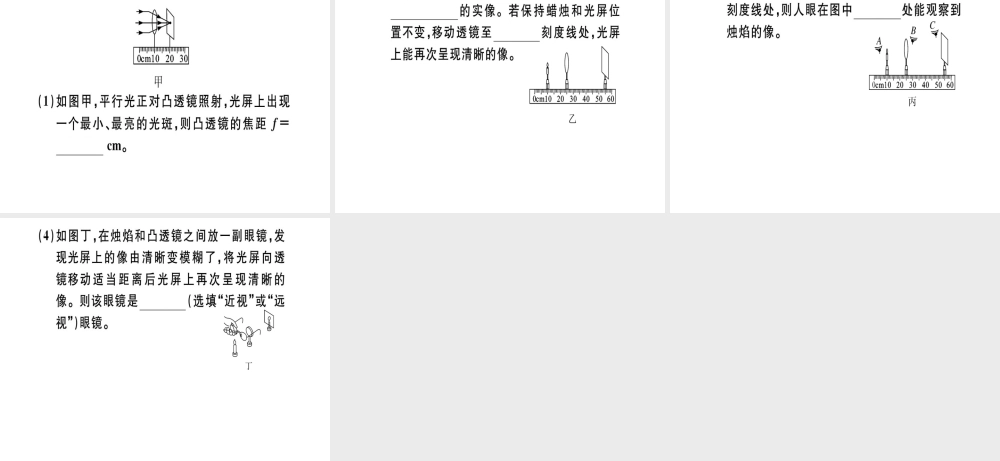 （江西专版）八年级物理上册 第五章 第4节 眼睛和眼镜习题课件 （新版）新人教版-（新版）新人教版初中八年级上册物理课件
