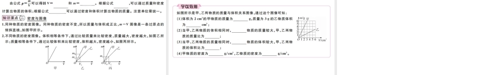 （江西专版）2019秋八年级物理上册 第六章 第2节 第2课时-密度的计算课件