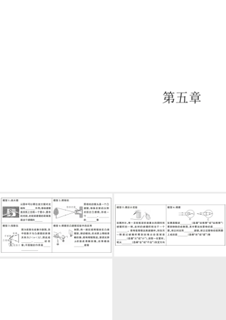 （江西专版）2019秋八年级物理上册 第五章 透镜及其应用经典模型解读课件