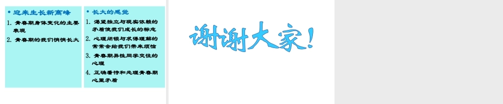 （水滴系列）（秋季版）七年级道德与法治上册 第二单元 青春的脚步 青春的气息 第三课 人们说我们长大了 第1框 我们悄悄长大课件2 鲁人版六三制-鲁人版初中七年级上册政治课件