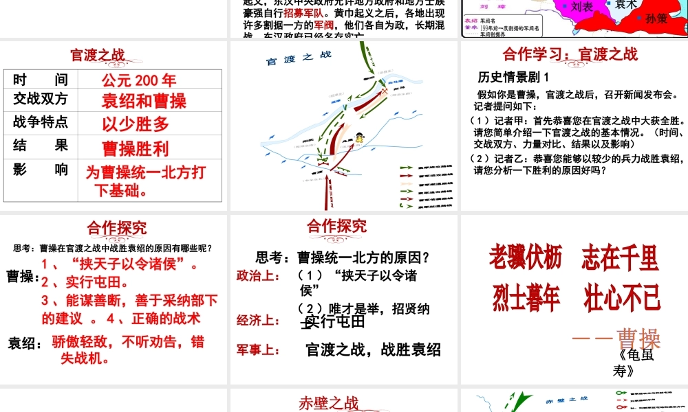 （水滴系列）（秋级历史上册 第四单元 第16课 三国鼎立课件2 新人教版-新人教级上册历史课件