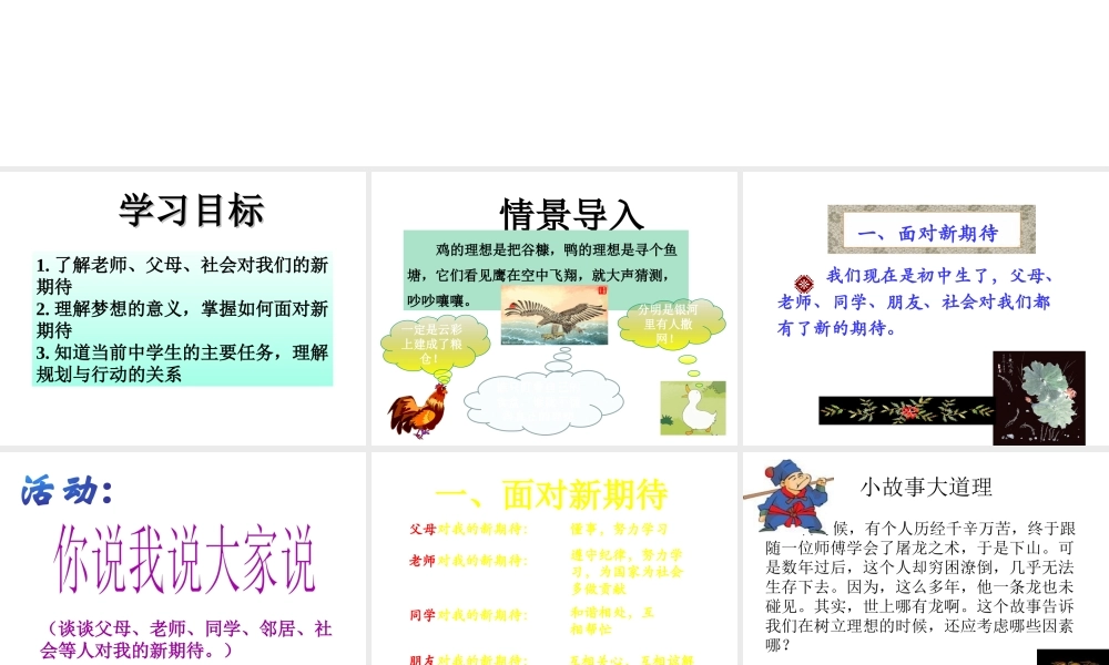 （水滴系列）（秋季版）七年级道德与法治上册 第一单元 走进新的学习生活 第二课 新自我 新期待 第2框 追求自我新形象课件1 鲁人版六三制-鲁人版初中七年级上册政治课件