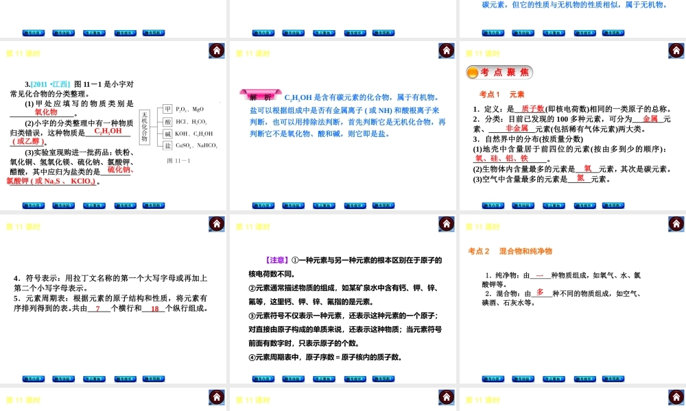 （江西专版）中考化学教材化总复习 主题二 物质构成的秘密课件