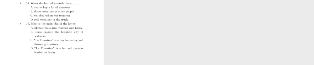 （江西专用）秋九年级英语全册 Unit 2 I think mooncakes are delicious（第2课时）习题课件 （新版）人教新目标版-（新版）人教新目标版初中九年级全册英语课件