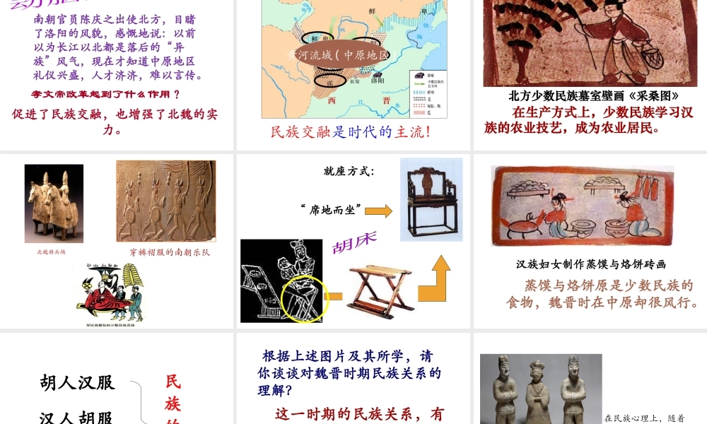 （水滴系列）（秋级历史上册 第四单元 第19课 北魏政治和北方民族大交融课件3 新人教版-新人教级上册历史课件