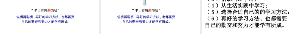 （水滴系列）（秋季版）七年级道德与法治上册 第一单元 走进新的学习生活 第一课 新生活 新面貌 第3框 学会学习课件4 鲁人版六三制-鲁人版初中七年级上册政治课件