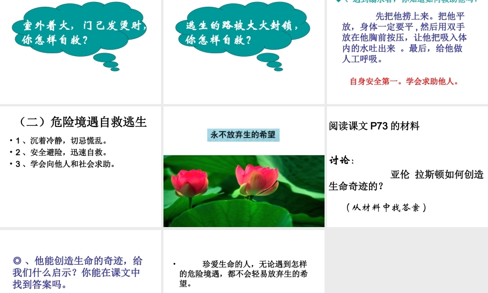 （水滴系列）（秋季版）七年级道德与法治下册 第八单元 珍爱生命 热爱生活 第15课 呵护宝贵的生命 第3框 珍爱我们的生命课件 鲁人版六三制-鲁人版初中七年级下册政治课件