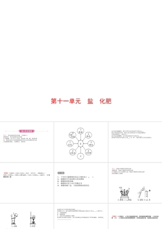 （江西专版）中考化学总复习 教材突破 第十一单元 盐 化肥课件-人教版初中九年级全册化学课件