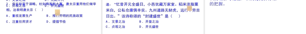 （水滴系列）（秋级历史下册 第2课 从“贞观之治”到“开元盛世”课件 新人教版-新人教级下册历史课件